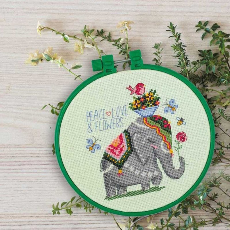 Cross stitch miniature set Abris Art AHM-007 Elephant