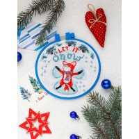 Набор-миниатюра для вышивки крестом Абрис Арт АНМ-023 Снежный ангел