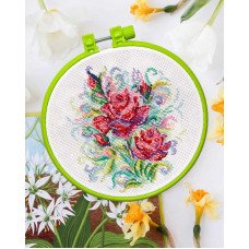 Cross stitch miniature set Abris Art AHM-057 Spring roses