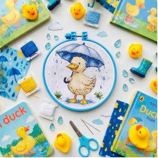 Набір-мініатюра для вишивання хрестиком Абріс Арт АНМ-093 Прогулянка каченяти