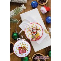 Kit New Year decorattion for embroidery Abris Art ABT-004 New Year guest