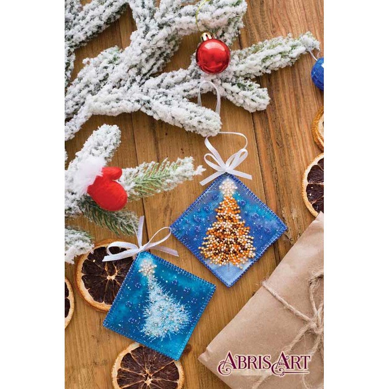 Kit New Year decorattion for embroidery Abris Art ABT-006 The Forest Raised a Christmas Tree