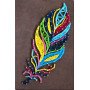 Kits for creativity string art Abris Art ABC-026 Multicolored feather