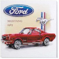 Mid-sized bead embroidery kit Abris Art AMB-011 Ford Mustang 1967