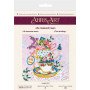 Mid-sized bead embroidery kit Abris Art AMB-019 Having a cup of tea