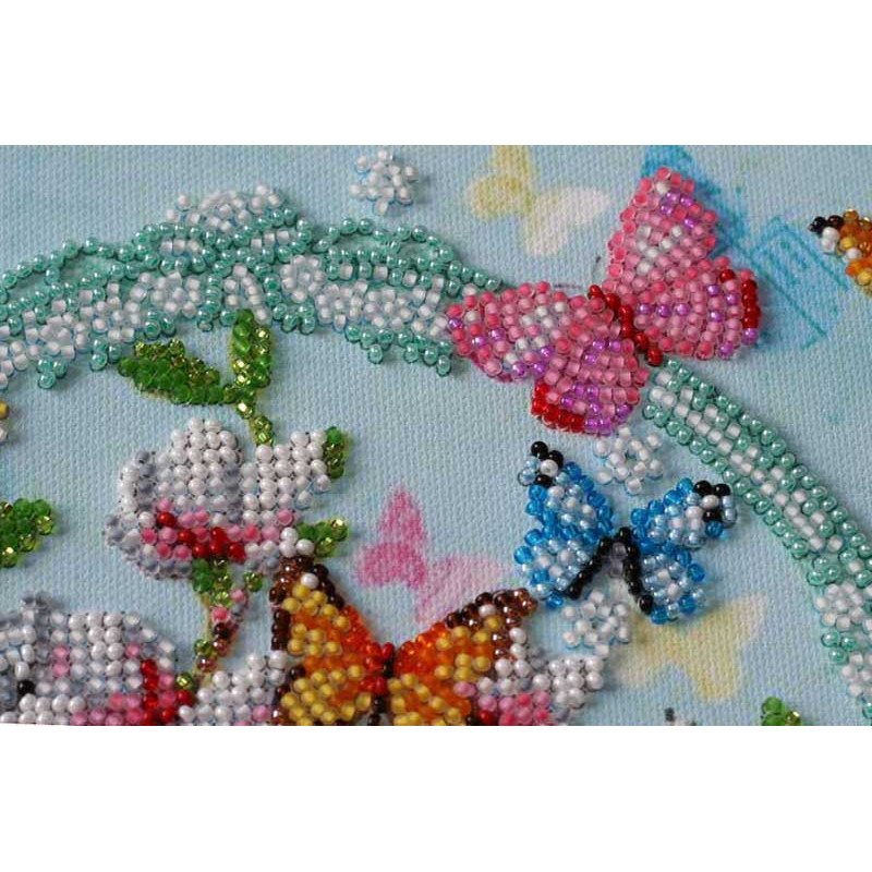 Mid-sized bead embroidery kit Abris Art AMB-020 Spring keys