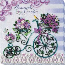 Mid-sized bead embroidery kit Abris Art AMB-031 Romantic garden
