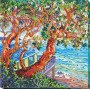 Mid-sized bead embroidery kit Abris Art AMB-041 Above the sea
