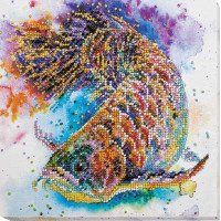 Mid-sized bead embroidery kit Abris Art AMB-044 Good luck fish