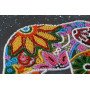 Mid-sized bead embroidery kit Abris Art AMB-046 Indian elephant