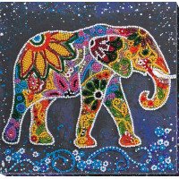 Набір-міді для вишивки бісером Абріс Арт АМВ-046 Індійський слон