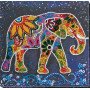 Mid-sized bead embroidery kit Abris Art AMB-046 Indian elephant