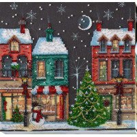 Mid-sized bead embroidery kit Abris Art AMB-048 Holiday town