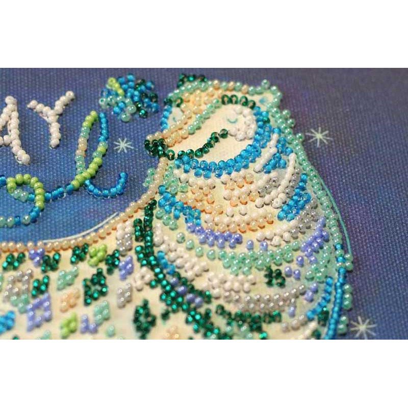 Mid-sized bead embroidery kit Abris Art AMB-051 Happy