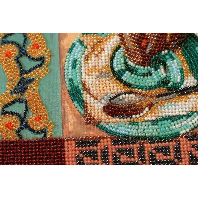 Mid-sized bead embroidery kit Abris Art AMB-057 Mocha