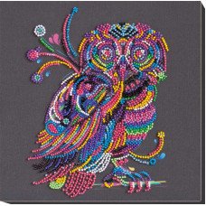 Mid-sized bead embroidery kit Abris Art AMB-061 One night