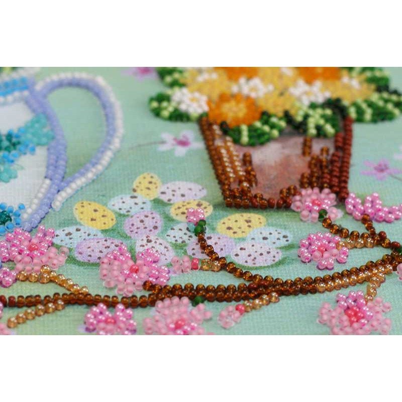 Mid-sized bead embroidery kit Abris Art AMB-065 April morning