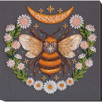 Mid-sized bead embroidery kit Abris Art AMB-066 Honey dream