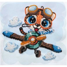 Mid-sized bead embroidery kit Abris Art AMB-078 With the breeze!
