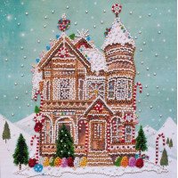 Mid-sized bead embroidery kit Abris Art AMB-084 Gingerbread