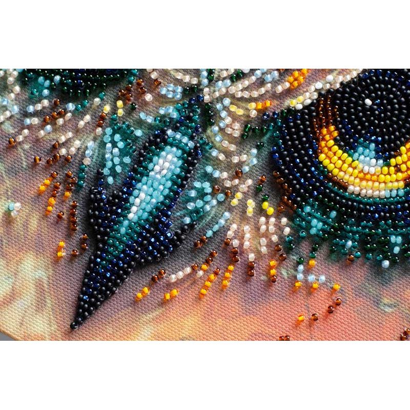 Mid-sized bead embroidery kit Abris Art AMB-107 Fearless