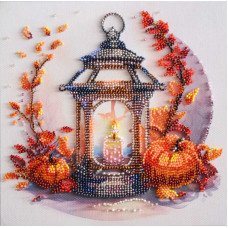 Mid-sized bead embroidery kit Abris Art AMB-109 Autumn light