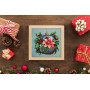 Mid-sized bead embroidery kit Abris Art AMB-113 Christmas glow