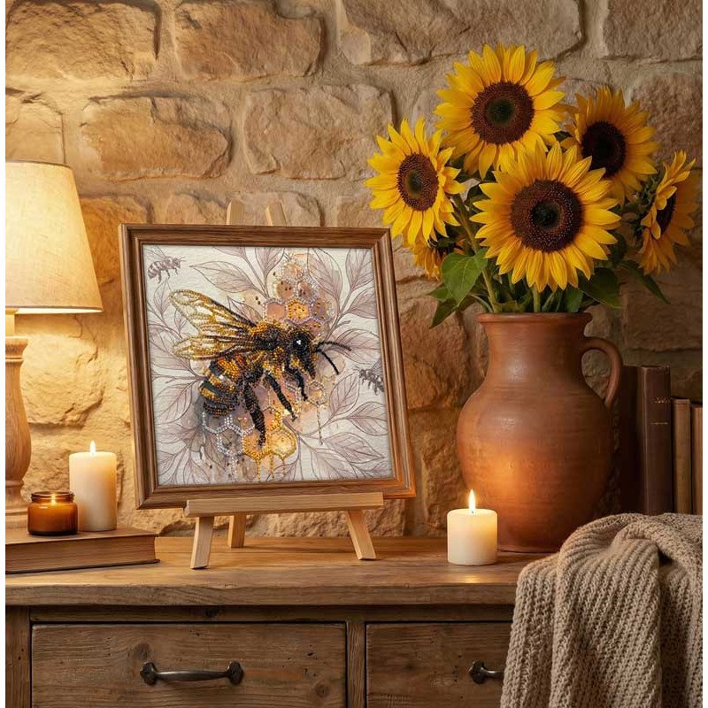 Набір-міді для вишивки бісером Абріс Арт АМВ-137 Золотий мед