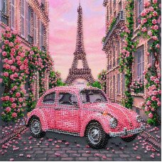 Набір-міді для вишивки бісером Абріс Арт АМВ-141 Життя в рожевому кольорі