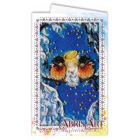 Microbead embroidery kit postcard-envelope Abris Art AOM-007 Together warmer