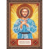 The kit for a bead stiching mini icons of saints St. Alexis Abris Art AAM-003