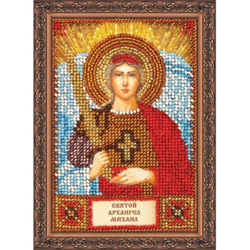 Набір для вишивання бісером іменної міні-ікони Святий Михайло Абріс Арт ААМ-010