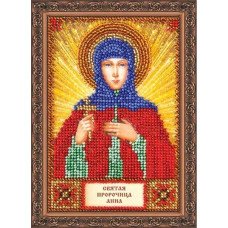 Набор для вышивки бисером именной мини-иконы Святая Анна Абрис Арт ААМ-015