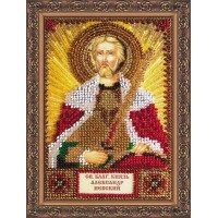Набор для вышивки бисером именной мини-иконы Святой Александр Абрис Арт ААМ-019