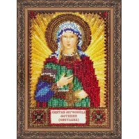 The kit for a bead stiching mini icons of saints Saint Photina (Svetlana) Abris Art AAM-021