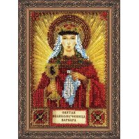 The kit for a bead stiching mini icons of saints Saint Varvara Abris Art AAM-027