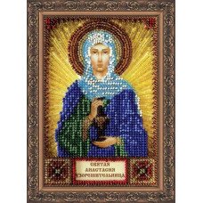 Набор для вышивки бисером именной мини-иконы Святая Анастасия Абрис Арт ААМ-029