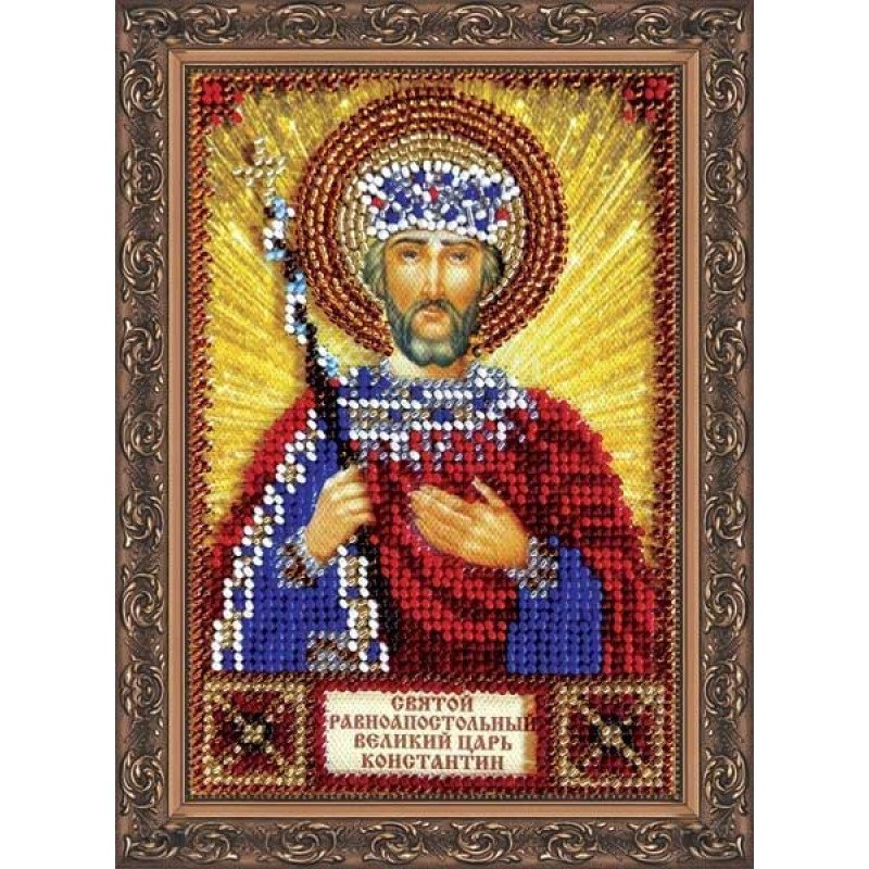 Набір для вишивання бісером іменної міні-ікони Святий Костянтин Абріс Арт ААМ-030