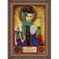 The kit for a bead stiching mini icons of saints Saint Alexandra Abris Art AAM-034