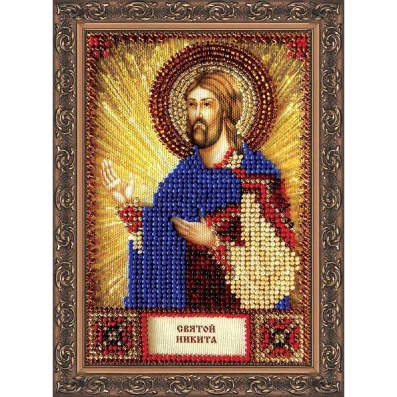 Набір для вишивання бісером іменної міні-ікони Святий Микита Абріс Арт ААМ-035