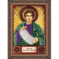 The kit for a bead stiching mini icons of saints Saint Philip Abris Art AAM-036