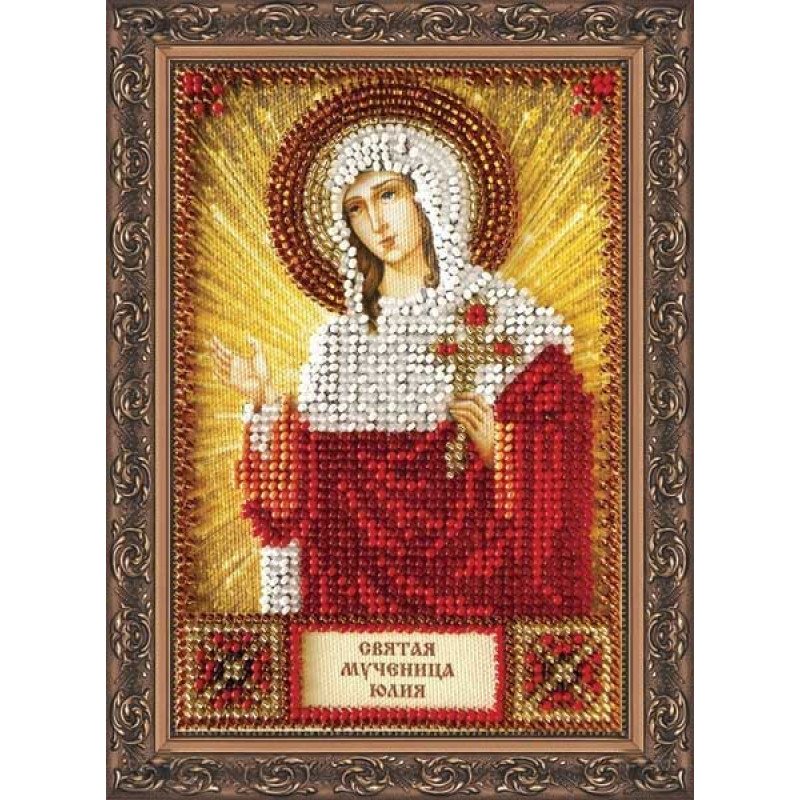Набір для вишивання бісером іменної міні-ікони Свята Юлія Абріс Арт ААМ-038