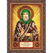 The kit for a bead stiching mini icons of saints Saint Vitaly Abris Art AAM-044