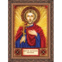Набор для вышивки бисером именной мини-иконы Святой Евгений Абрис Арт ААМ-049