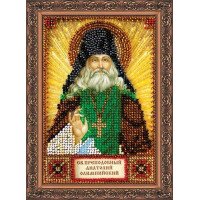 The kit for a bead stiching mini icons of saints St. Anatoly Abris Art AAM-051