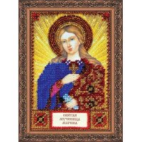 The kit for a bead stiching mini icons of saints Saint Marina Abris Art AAM-058