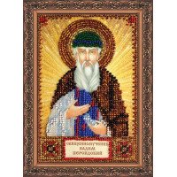 The kit for a bead stiching mini icons of saints Saint Vadim Abris Art AAM-059