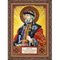 Набор для вышивки бисером именной мини-иконы Святой Борис Абрис Арт ААМ-061