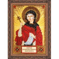 The kit for a bead stiching mini icons of saints St. Margaret's Abris Art AAM-066