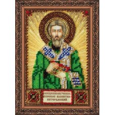 The kit for a bead stiching mini icons of saints Saint Valentine Abris Art AAM-073